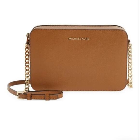 Michael Kors Large Jet Set East West Saffiano Crossbody Bag - Picture 1 of 14
